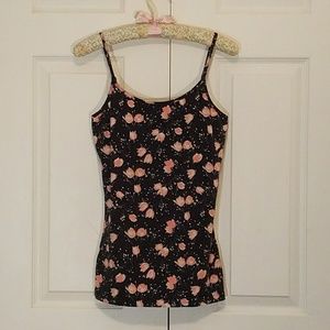 Nollie Floral Black and Pink Camisole 🌹